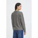 Jerséis y Sudaderas Jersey ICHI Macon Dark Grey