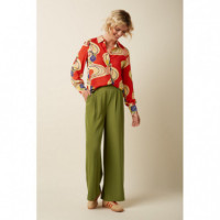 Pantalones Mujer Pantalón KING LOUIE Irma Woodbine Green