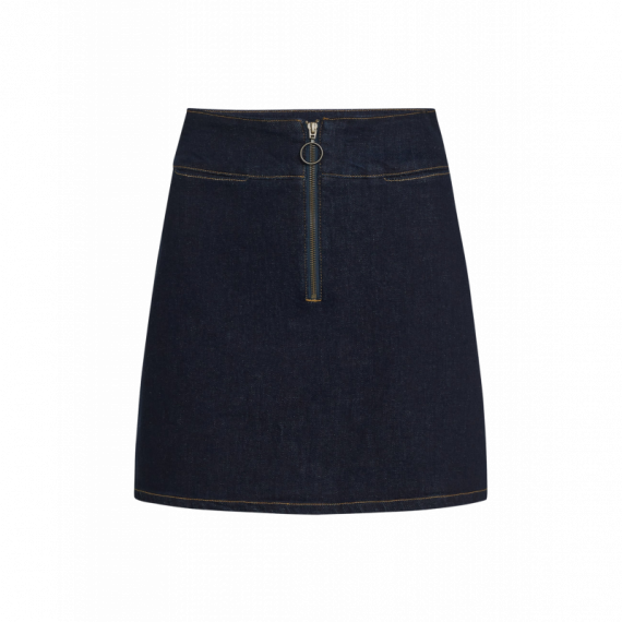 Faldas Falda KING LOUIE Olivia Zip Walker Denim Indigo Blue
