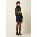 Faldas Falda KING LOUIE Olivia Zip Walker Denim Indigo Blue