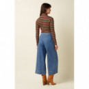 Pantalones Mujer Pantalón KING LOUIE Melody Culotte Stone Denim