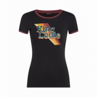 Camisetas Mujer Camiseta KING LOUIE Logo Black