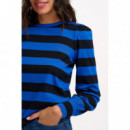 SUGARHILL BRIGHTON Camisetas Mujer Camiseta Sugarhill Griselda Blue/black, Stripes