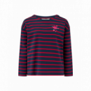 SUGARHILL BRIGHTON Camisetas Mujer Camiseta Sugarhill Celine Navy/red, Planet