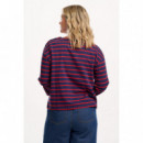 SUGARHILL BRIGHTON Camisetas Mujer Camiseta Sugarhill Celine Navy/red, Planet