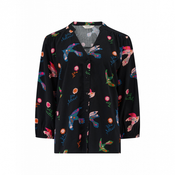 SUGARHILL BRIGHTON Blusas y Camisas Blusa Sugarhill Elkie Black, Rainbow Folk Bird