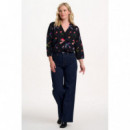 SUGARHILL BRIGHTON Blusas y Camisas Blusa Sugarhill Elkie Black, Rainbow Folk Bird