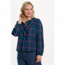 SUGARHILL BRIGHTON Blusas y Camisas Blusa Sugarhill Nessie Black/teal, Twilight Gingham