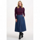 SUGARHILL BRIGHTON Camisetas Mujer Top Sugarhill Annika Black/pink, Doodle Stars