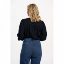 SUGARHILL BRIGHTON Blusas y Camisas Blusa Sugarhill Dawn Black, Tiger Embroidery