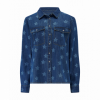 SUGARHILL BRIGHTON Blusas y Camisas Camisa Sugarhill Alexia Mid Blue Denim, Bleached Stars