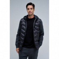 Chaquetas Hombre Chaqueta SALSA JEANS Acolchada Mezcla de Materiales Dark Grey