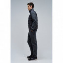 Chaquetas Hombre Chaqueta SALSA JEANS Acolchada Mezcla de Materiales Dark Grey
