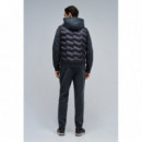 Chaquetas Hombre Chaqueta SALSA JEANS Acolchada Mezcla de Materiales Dark Grey