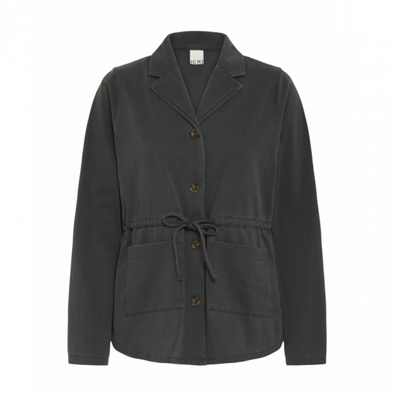 Chaquetas Mujer Blazer ICHI Kate Denim Dark Grey