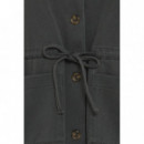 Chaquetas Mujer Blazer ICHI Kate Denim Dark Grey