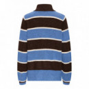 Jerséis y Sudaderas Jersey ICHI Edeen Coffee Bean Stripes
