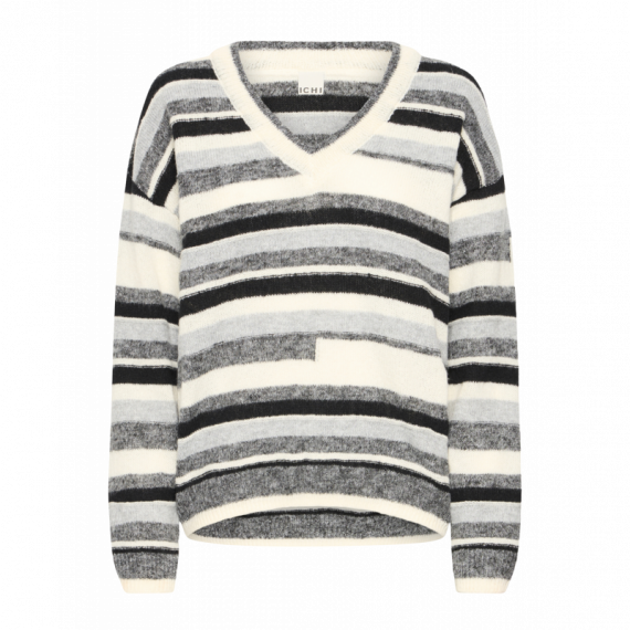 Jerséis y Sudaderas Jersey ICHI Astra Gray Pinstripe