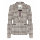 Chaquetas Mujer Blazer ICHI Manse Natural Black Check