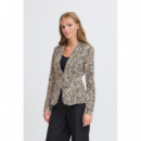 Chaquetas Mujer Blazer ICHI Kate Print Graphic Animal