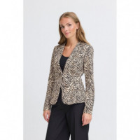 Chaquetas Mujer Blazer ICHI Kate Print Graphic Animal