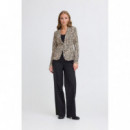 Chaquetas Mujer Blazer ICHI Kate Print Graphic Animal