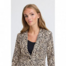 Chaquetas Mujer Blazer ICHI Kate Print Graphic Animal