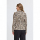 Chaquetas Mujer Blazer ICHI Kate Print Graphic Animal