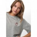 Camisetas Mujer Camiseta NÜMPH Nuprema Oversize Medium Grey