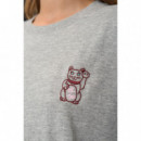 Camisetas Mujer Camiseta NÜMPH Nuprema Oversize Medium Grey