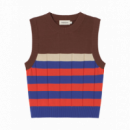 Jerséis y Sudaderas Chaleco THINKING MU Sherry Multicolor Orange