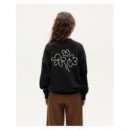 Jerséis y Sudaderas Sudadera THINKING MU Jimena Flower Black