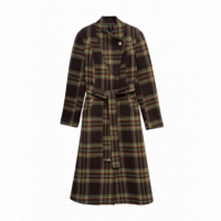 Chaquetas y Abrigos Abrigo SALSA JEANS Paño Grace con Cinturón Medium Brown