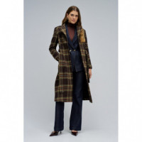 Chaquetas y Abrigos Abrigo SALSA JEANS Paño Grace con Cinturón Medium Brown