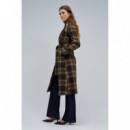 Chaquetas y Abrigos Abrigo SALSA JEANS Paño Grace con Cinturón Medium Brown