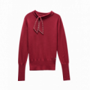 Jerséis y Sudaderas Jersey SALSA JEANS Punto con Lazo Dark Red