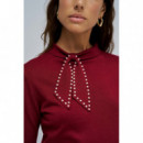 Jerséis y Sudaderas Jersey SALSA JEANS Punto con Lazo Dark Red