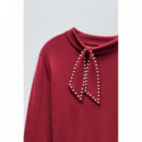 Jerséis y Sudaderas Jersey SALSA JEANS Punto con Lazo Dark Red