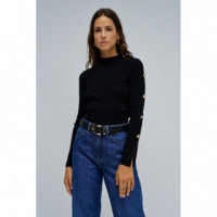 Jerséis y Sudaderas Jersey SALSA JEANS Punto con Botones Dorados