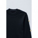 Jerséis y Sudaderas Jersey SALSA JEANS Punto con Botones Dorados