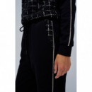 Pantalones Mujer Pantalón SALSA JEANS Jogger Tweed Black