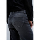SALSA JEANS Pantalones Mujer Vaqueros Salsa Wide Low Rise Black