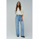 Jerséis y Sudaderas Sudadera SALSA JEANS Bordados Florales Light Pearl