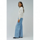 Jerséis y Sudaderas Sudadera SALSA JEANS Bordados Florales Light Pearl