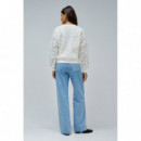 Jerséis y Sudaderas Sudadera SALSA JEANS Bordados Florales Light Pearl