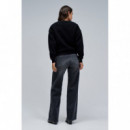 Jerséis y Sudaderas Sudadera SALSA JEANS Lurex Jacquard Black