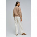 Jerséis y Sudaderas Sudadera SALSA JEANS Lurex Jacquard Dark Beige