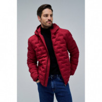 Chaquetas Hombre Chaqueta SALSA JEANS Acolchada con Bolsillos Dark Red