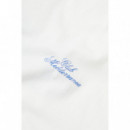 Camisetas Hombre Camiseta POMPEII Club Mediterranea Boxy Off White