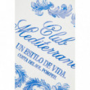 Camisetas Hombre Camiseta POMPEII Club Mediterranea Boxy Off White